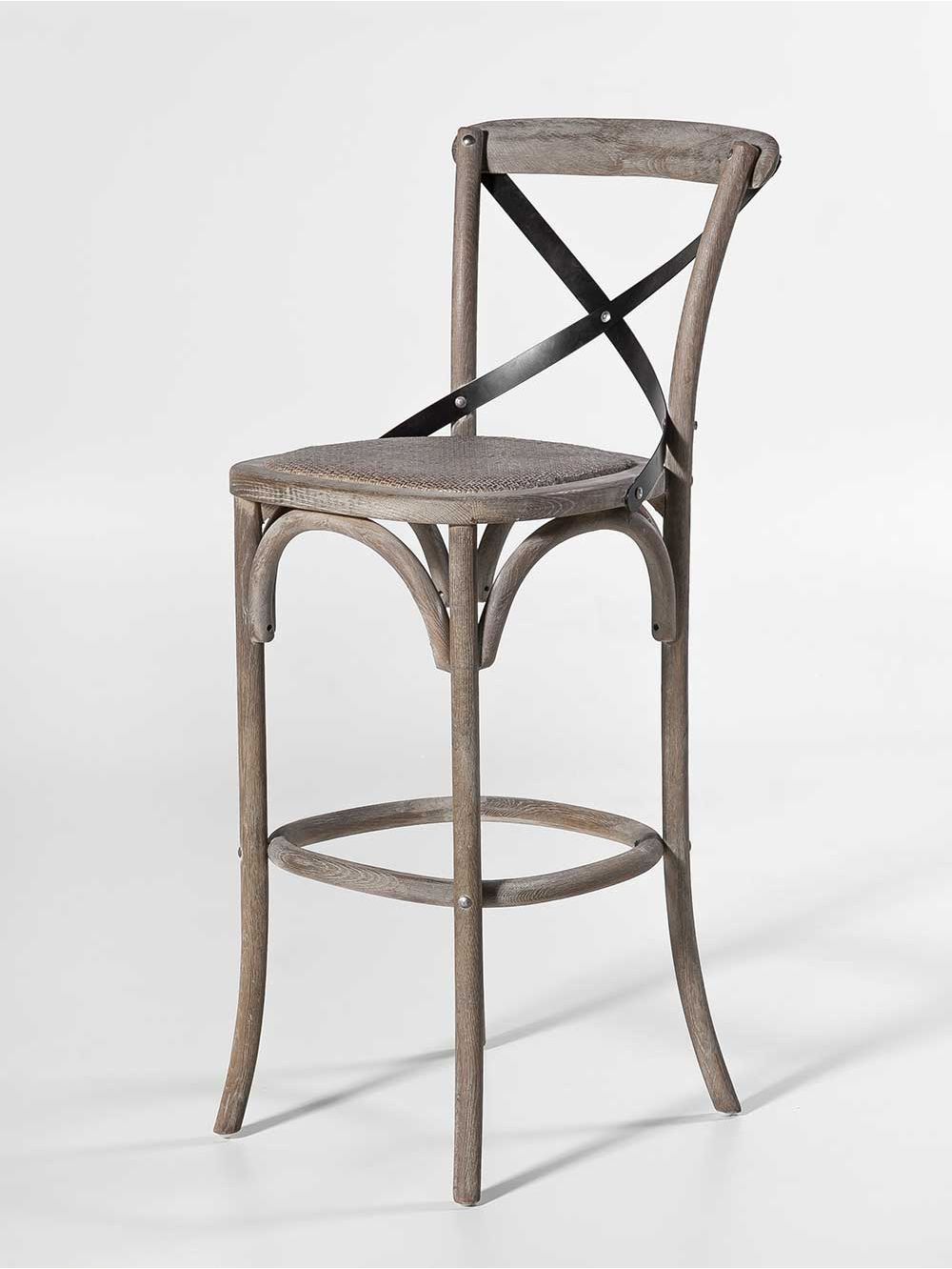 Banqueta Alta Maday Gris - Landmark