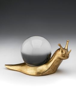 Adorno-naturaleza-SNAIL-GOLD-LARGE-Landmark-0