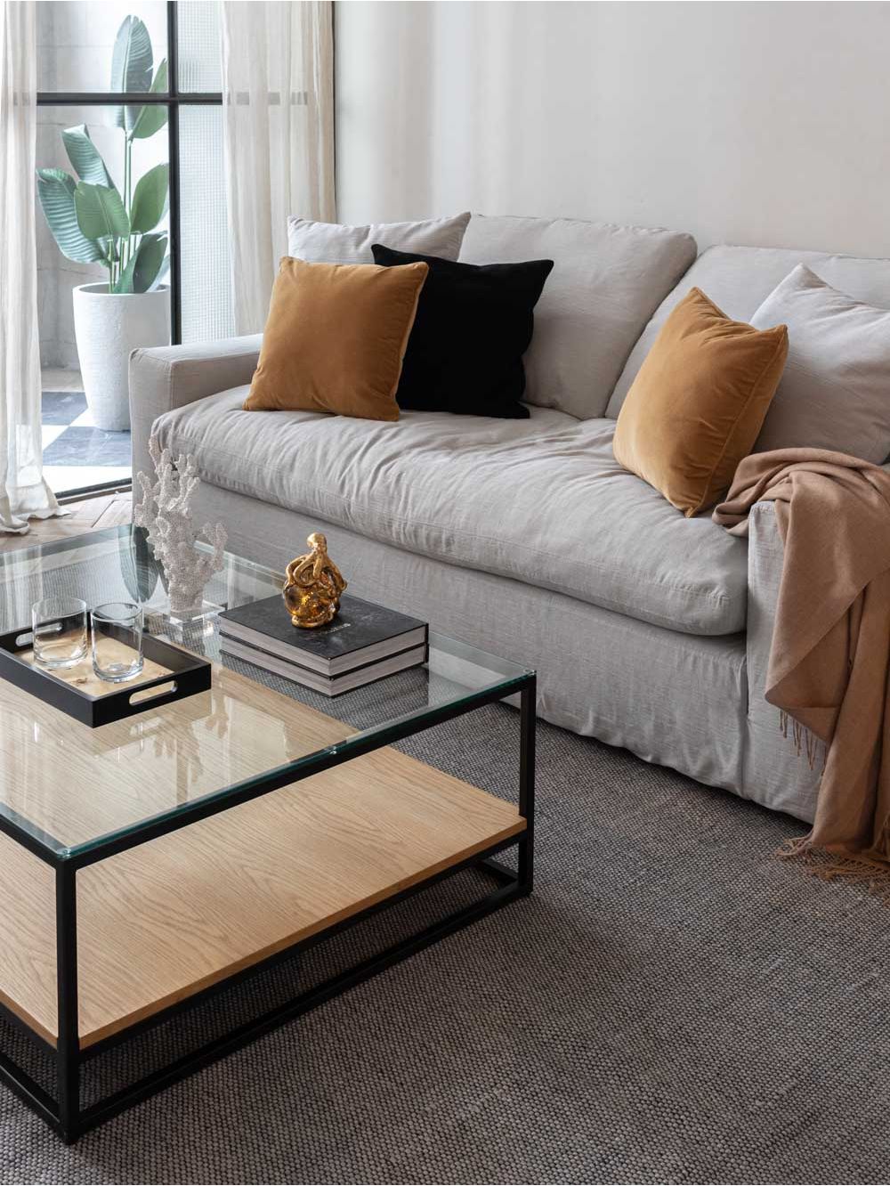 Sofa Honolulu Linen Grey Landmark