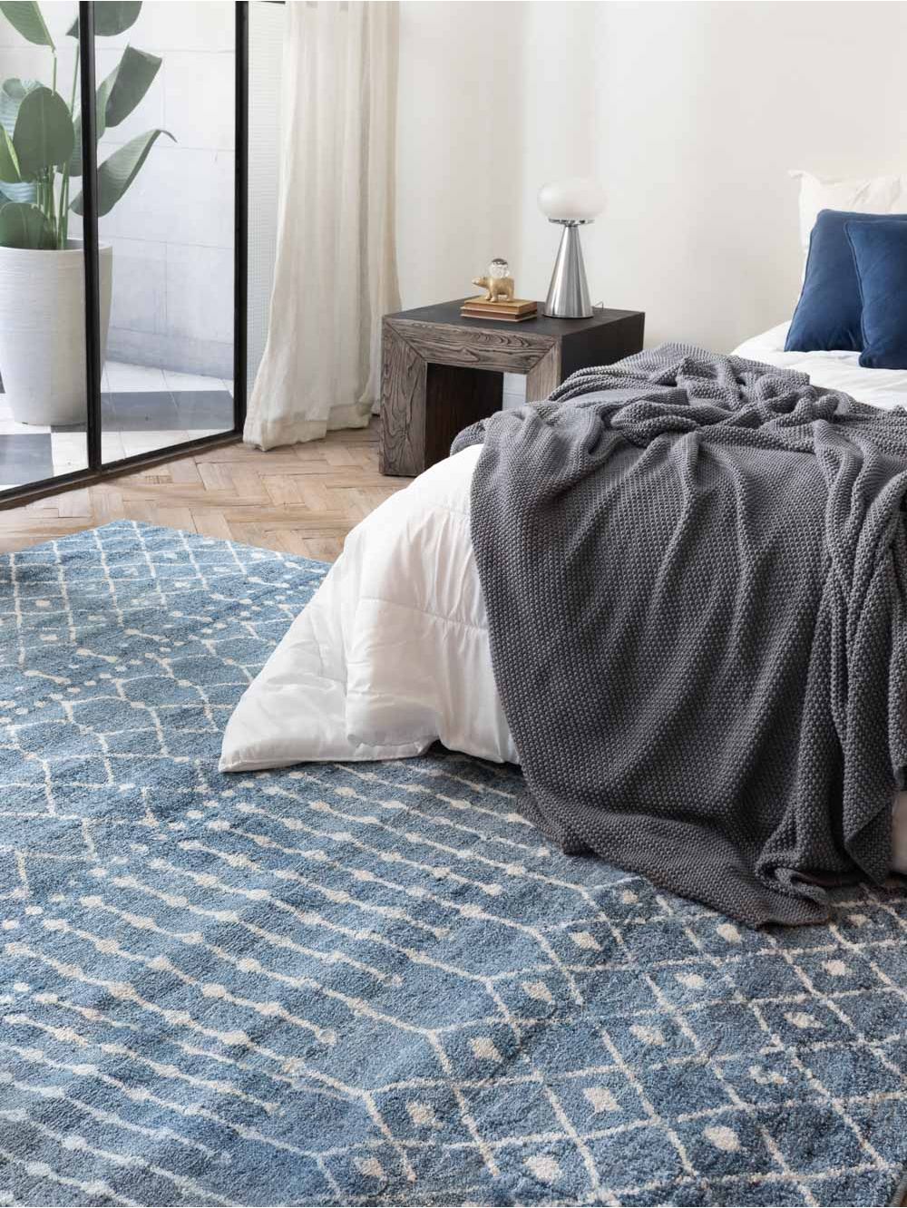 Alfombra contemporánea de pelo corto para dormitorio, alfombra grande 3D,  mármol azul oscuro, elegante, antideslizante, lavable, 3.6 x 6.2 pies