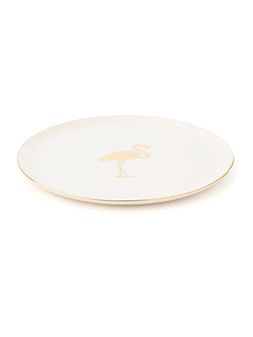 Plato-playo-de-porcelana-con-animal-dorado-PLATO-PLAYO-EXOTIC-FLAMENCO-GOLD-18-CM-Tiendas-Landmark-0